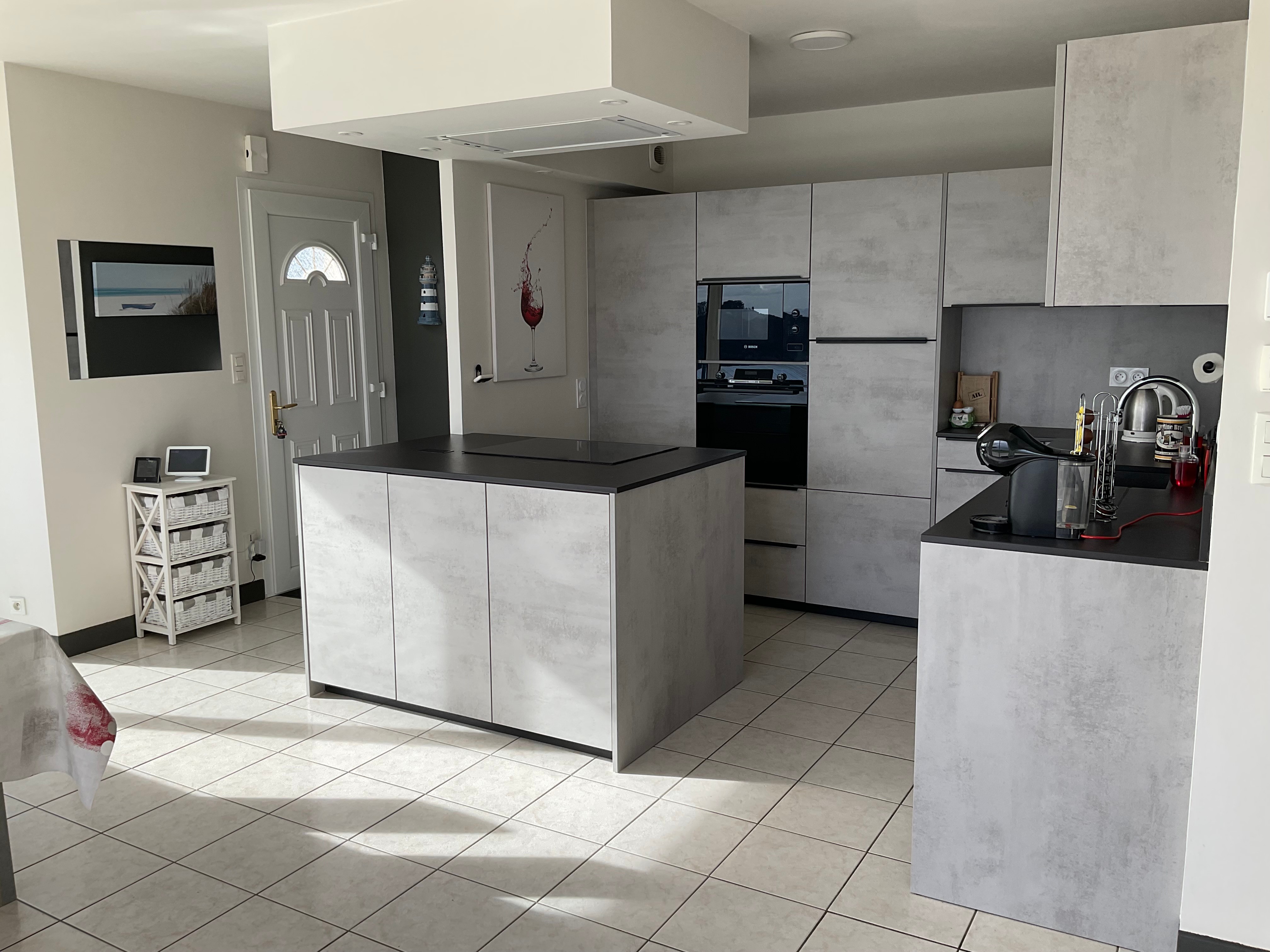 Cuisine américaine vue mer