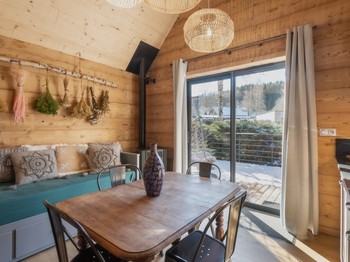 Pièce de vie - Lodge romantique - Les Jolis Chalets