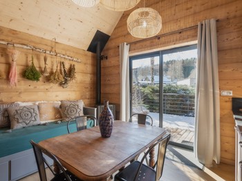 Pièce de vie - Lodge romantique - Les Jolis Chalets
