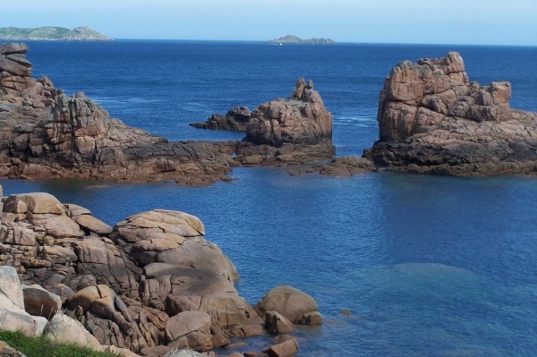 De Perros-Guirec,Vue  sur les 7 iles