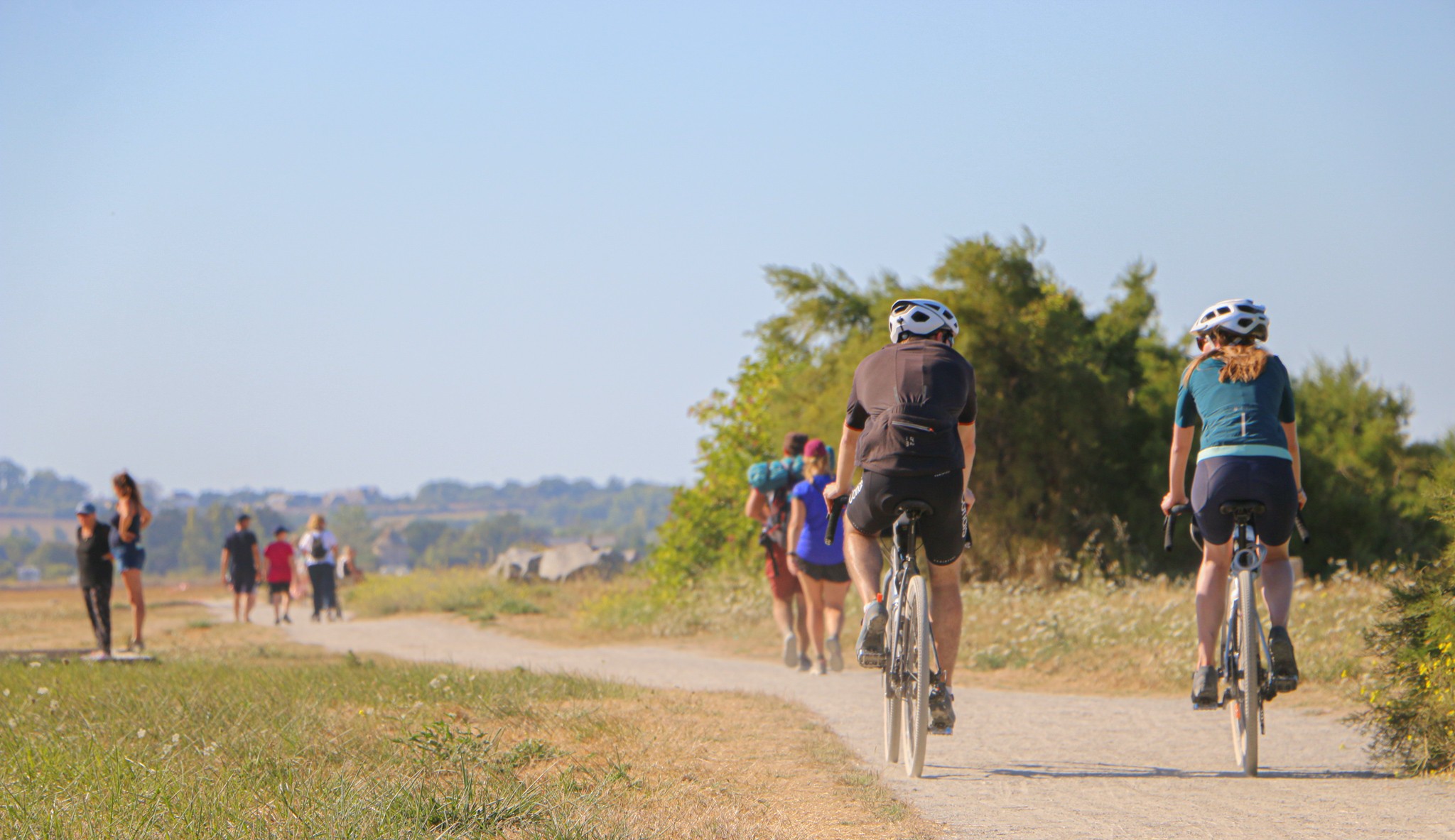 The Vélomaritime safe cycling route linking Cancale to Mont-Saint-Michel