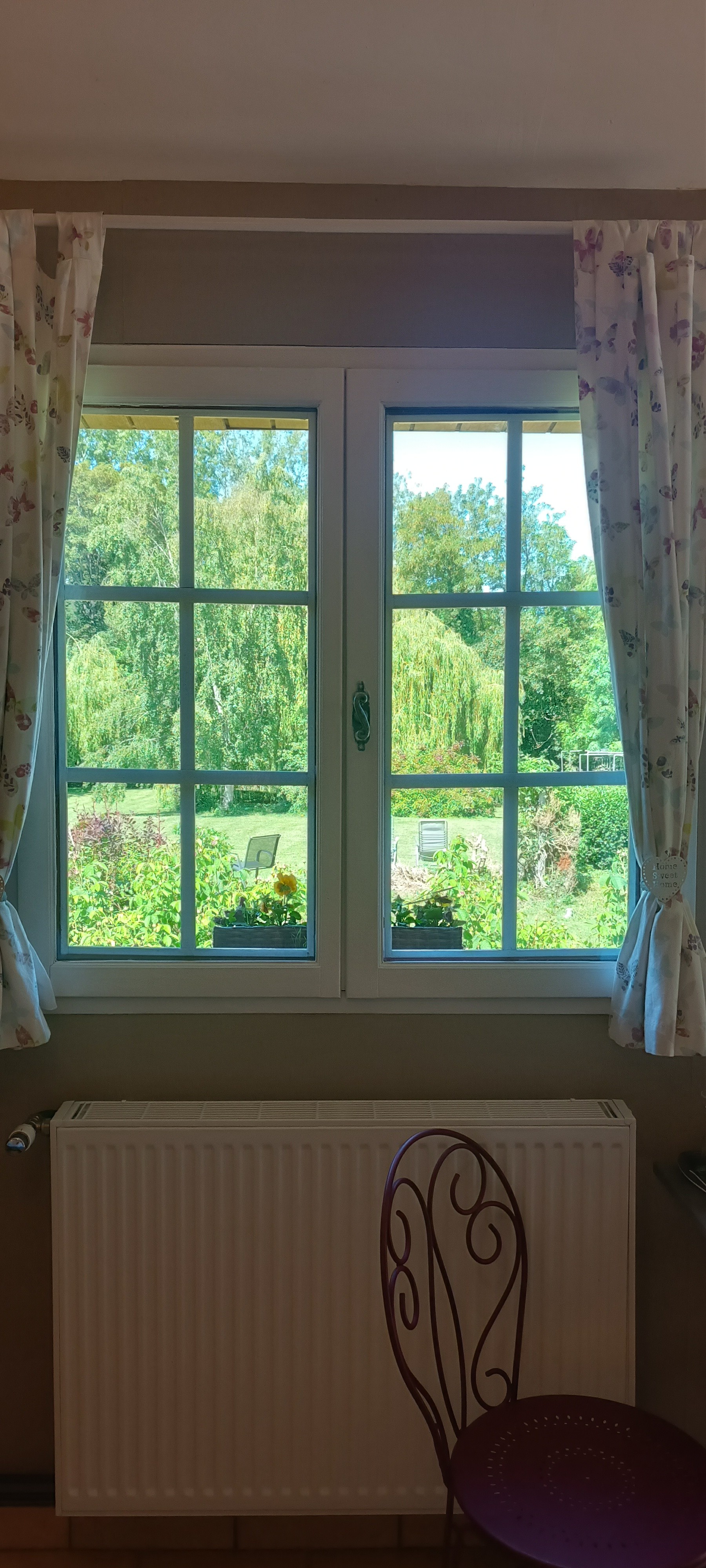 View from the room La Florale Ardres Return from the lake