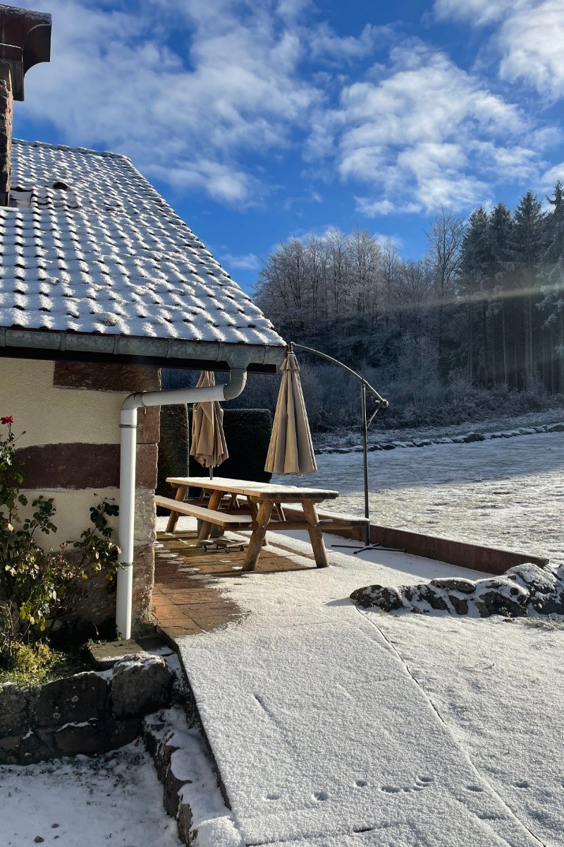 Le gîte avec son manteau de neige - Gentiane - Fermette Hautes Vosges