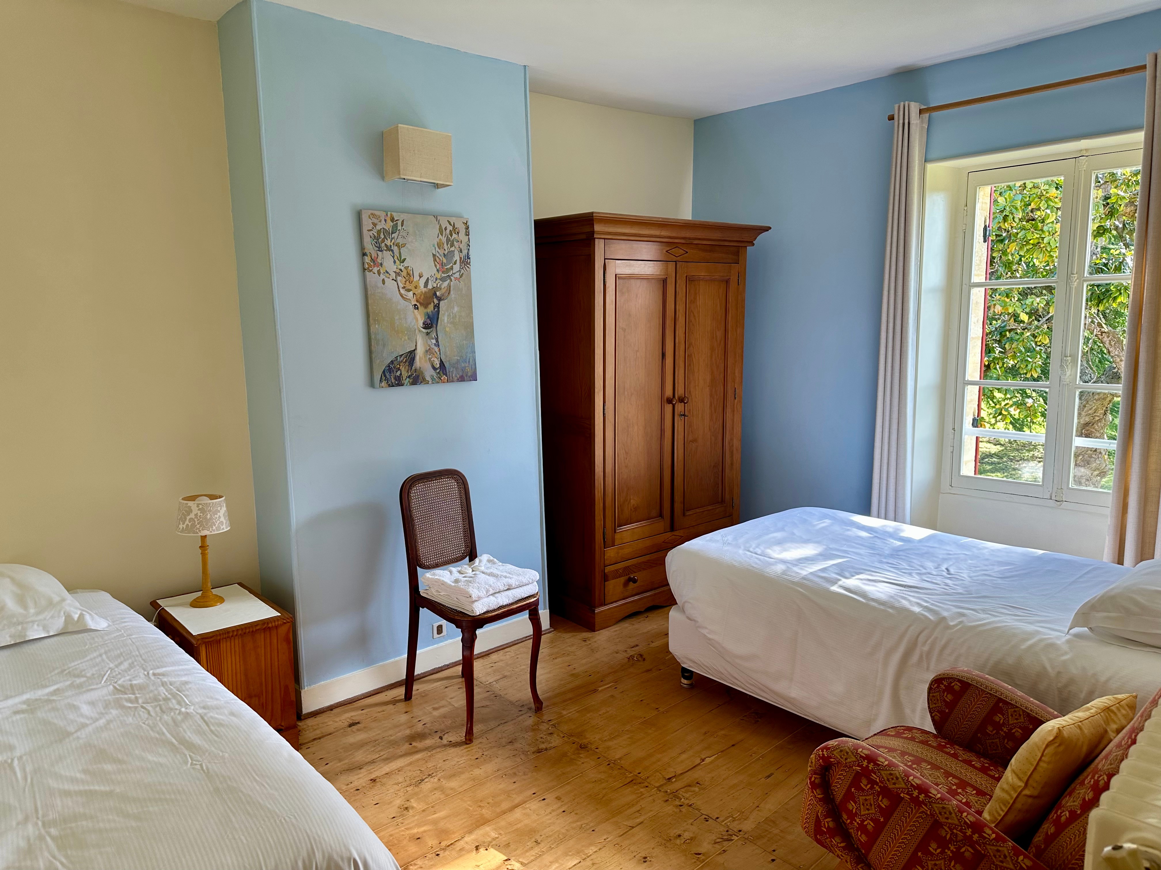 Chambre lits jumeaux