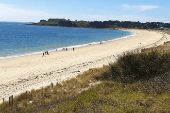 Plage du Fogéo exposée au Sud et à 7 minutes à pied