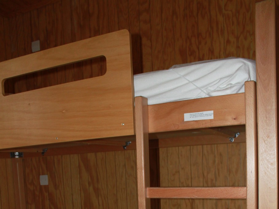 Chambre avec lits superposés (chalets GL + SUP)
