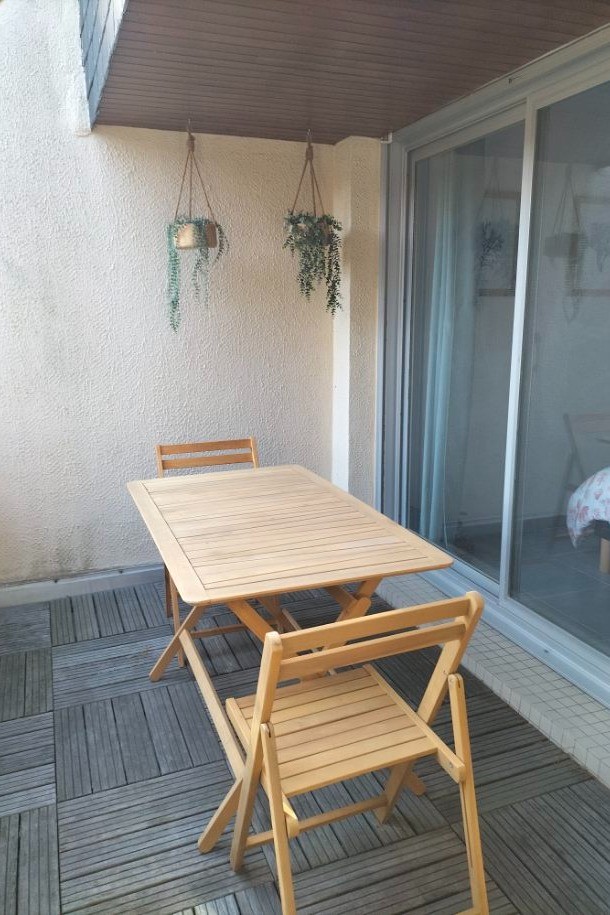 BEL APPARTEMENT ERQUY POUR 2/3 PERSONNES - COTES D'ARMOR - BRETAGNE - terrasse