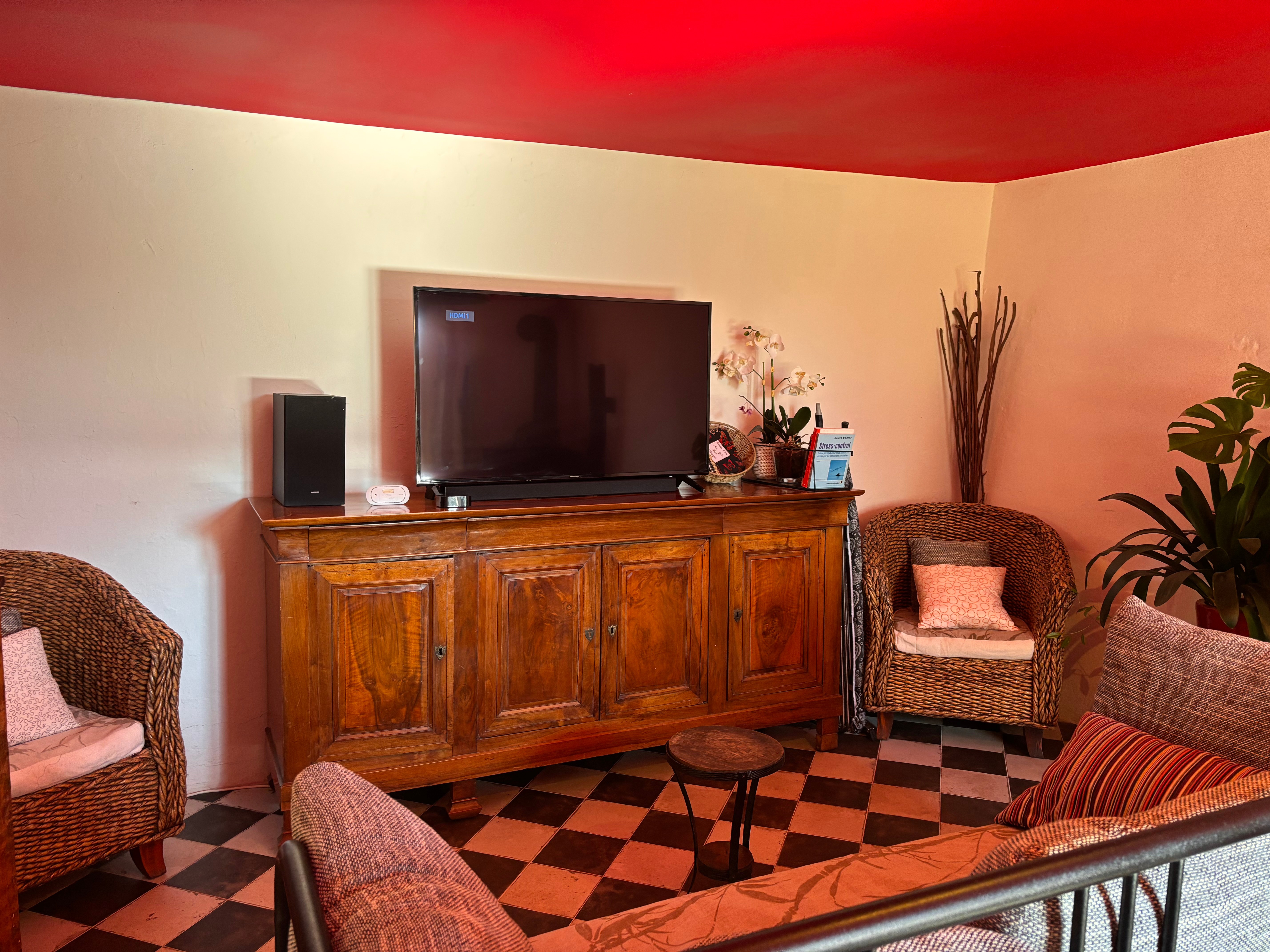 Salon  - Gîte bien-être de caractère au Grès des Vosges