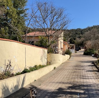 Allée privée des gîtes dans propriété close