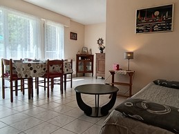 The dining and lounge areas in the living room – “Le Beaulieu” flat