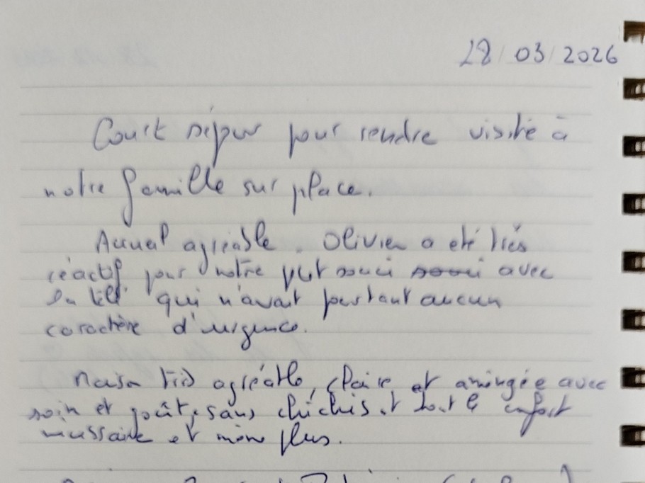 Avis laissés sur le livre d'or