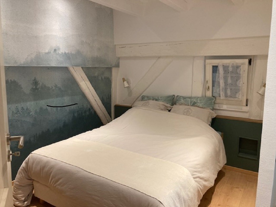 Chambre avec sommier tapissier et lit matelas Bultex Hotellerie