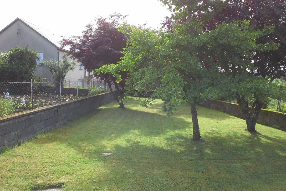 une partie du jardin clos