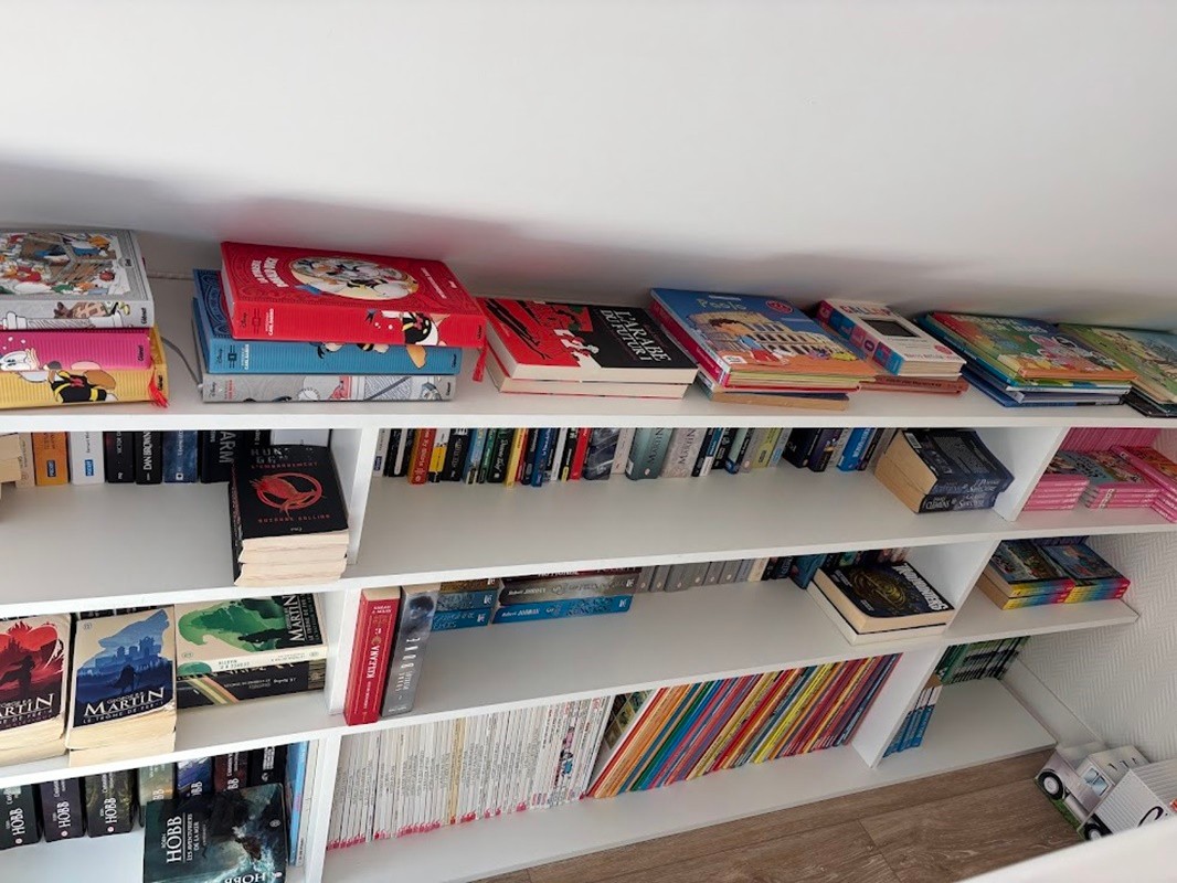 Mezzanine with a bookcase
