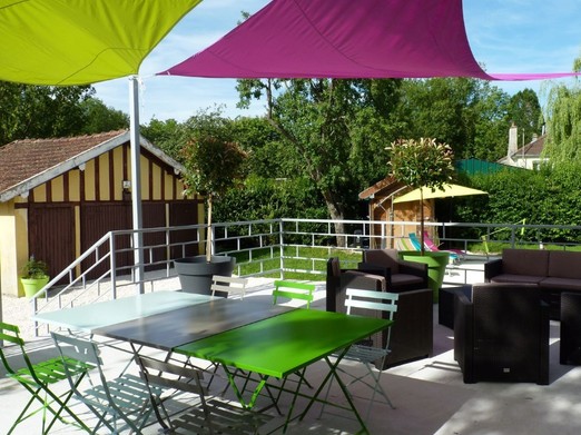 terrasse attenante a la maison