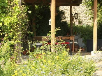 Sitting area in garden