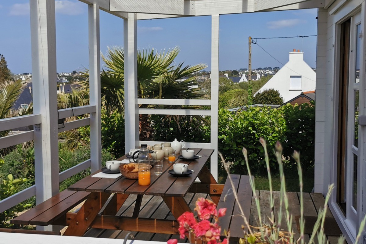 petit-déjeuner en terrasse