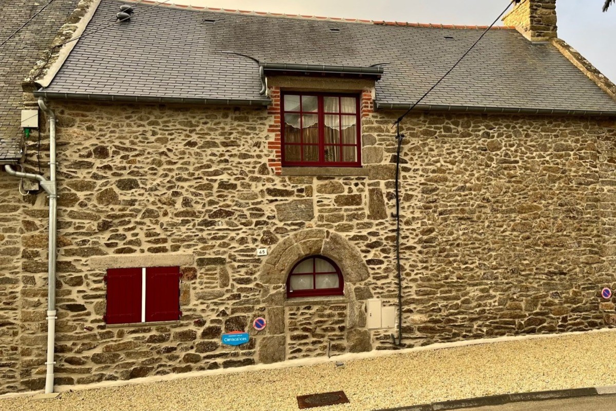 Front elevation of the house from the street. 2 parking spaces available.