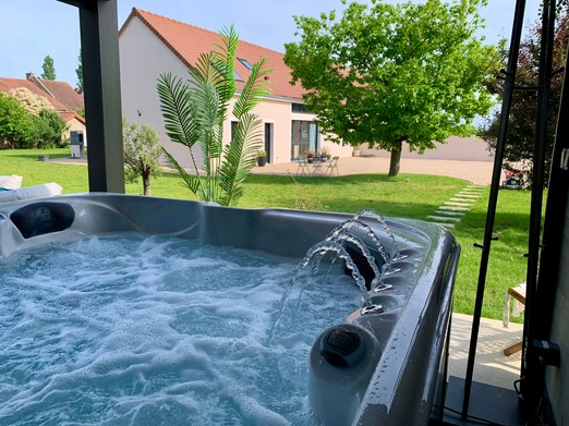 View of the gîte from the SPA