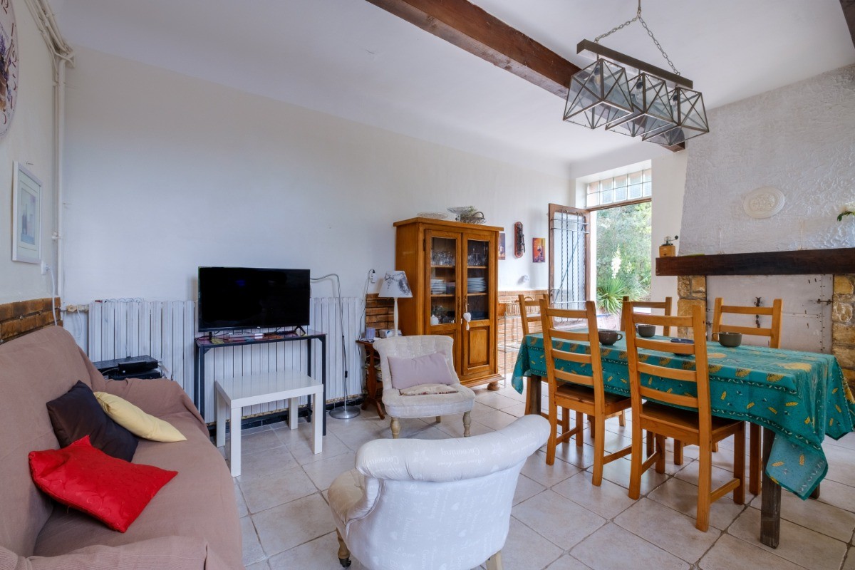 La pièce de vie principale, gîte le Floriège à Vidauban (Provence, Var)