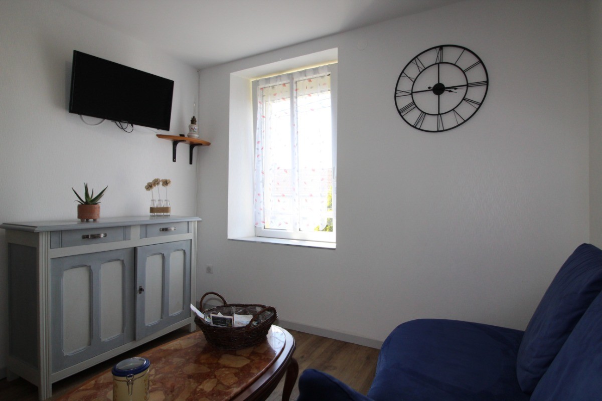 Coin salon - Appartement Chez Reine - Location de vacances - Étival-Clairefontaine