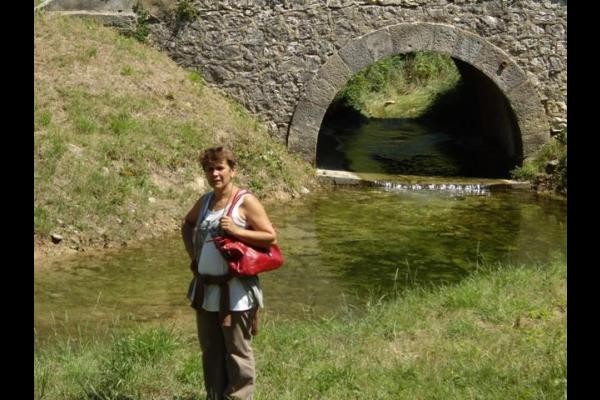 promenade à la sortie du village