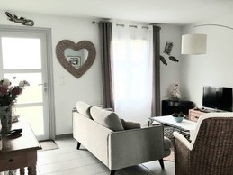 Salon de la maison de vacances LA LAURENTAISE pour 4 personnes près de Fouras et Chatelaillon en Charente maritime