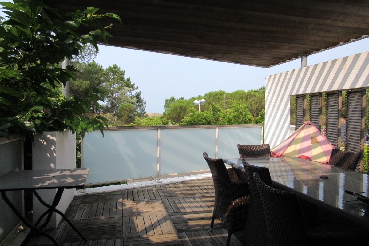 Terrasse avec vue sur la dune