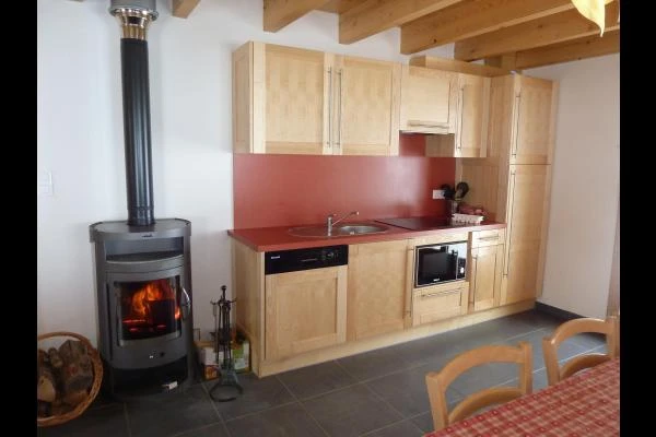 Cuisine et poêle à bois