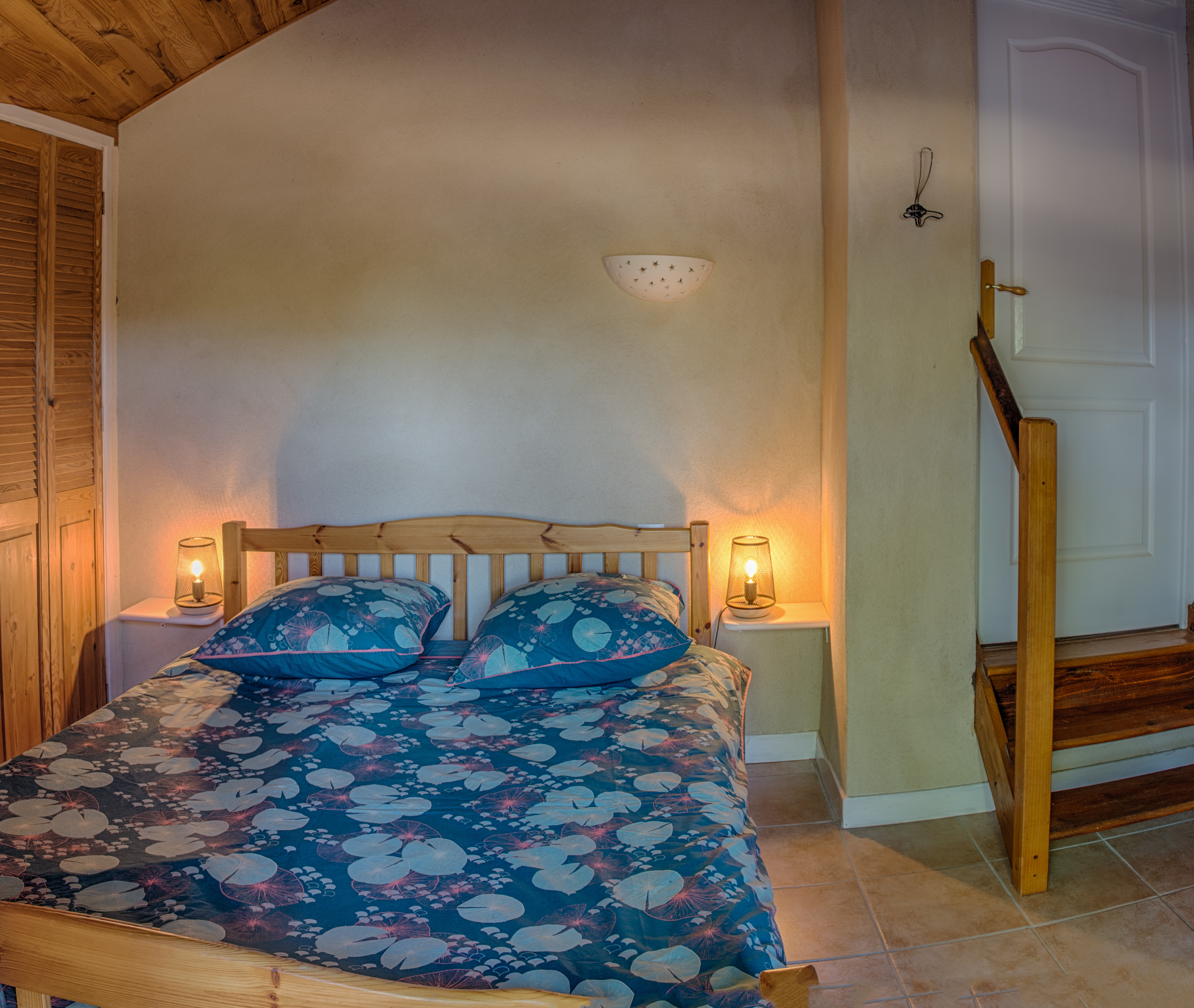 Chambre adulte donnant sur le jardin