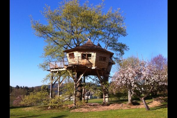 le printemps fleurit gaïa et le jardin (vue sud-est)