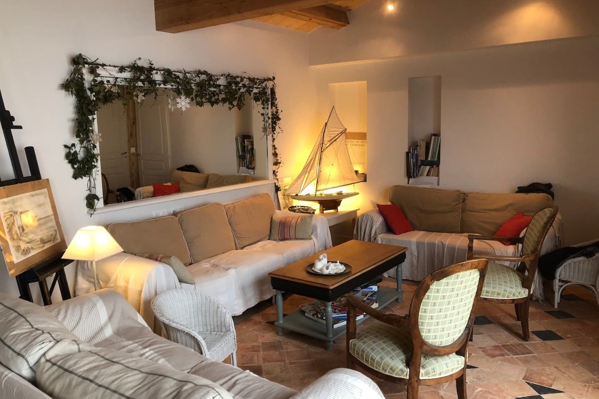 Espace salon - La maison 6 couchages et +