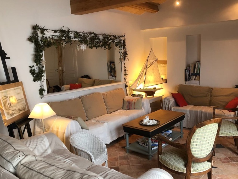 Espace salon - La maison 6 couchages et +