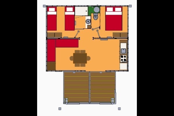 Plan du chalet montagne domaine du haut des bluches la bresse vosges