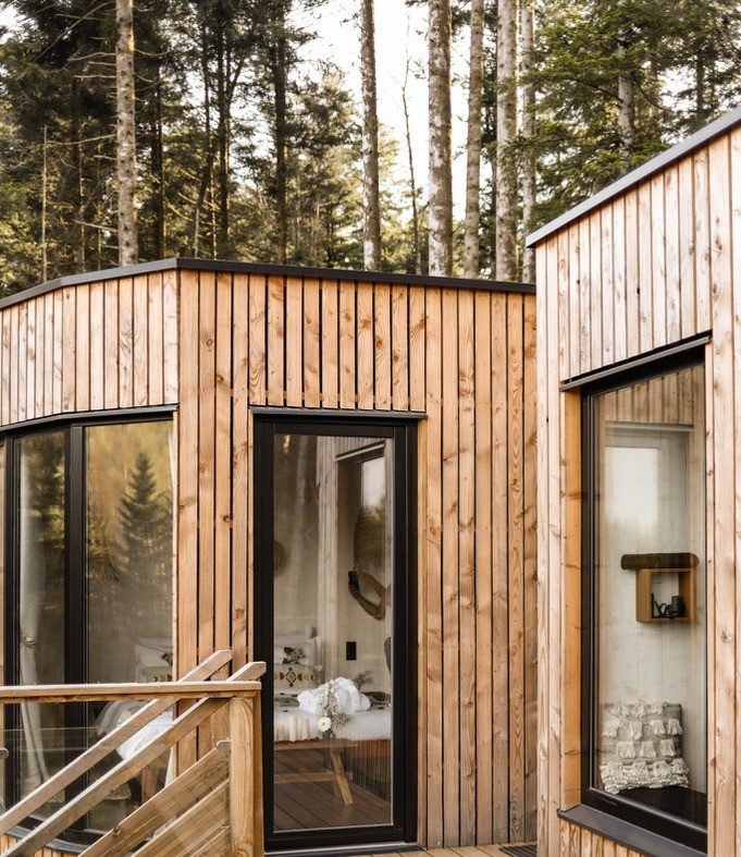 Vue extérieure Eco-Lodge Africain - Sainte-Barbe dans Les Vosges