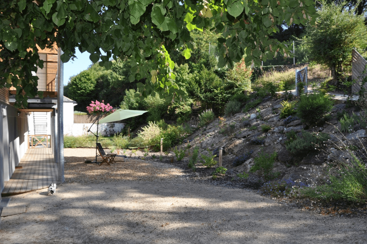 Les terrasses côté sud-ouest