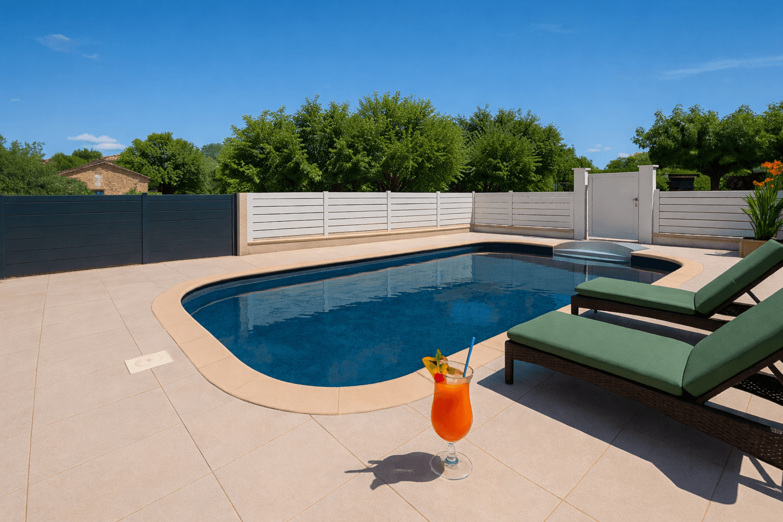 secure swimming pool