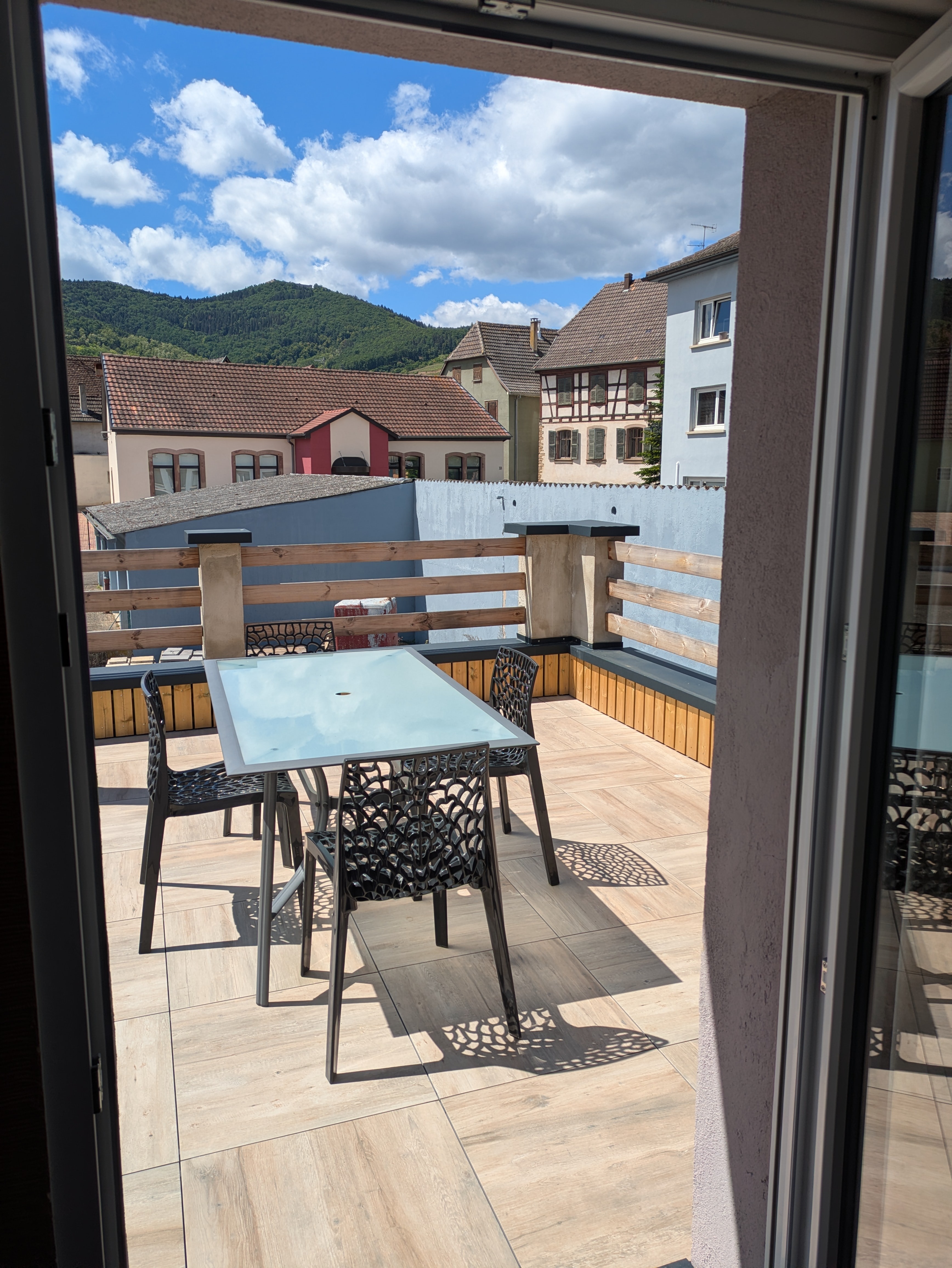 Direct access to private terrace