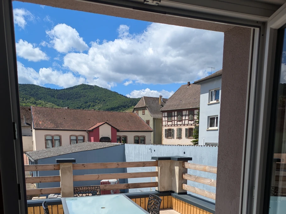 Accès direct à la terrasse privative