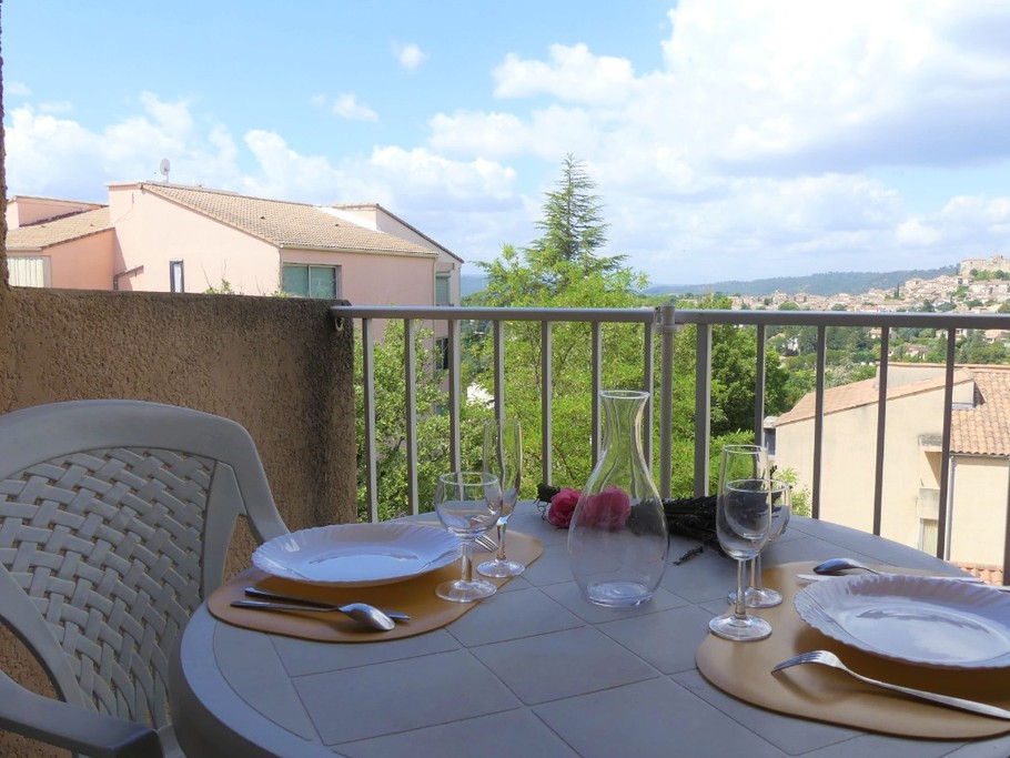 Vue sur le château depuis le balcon