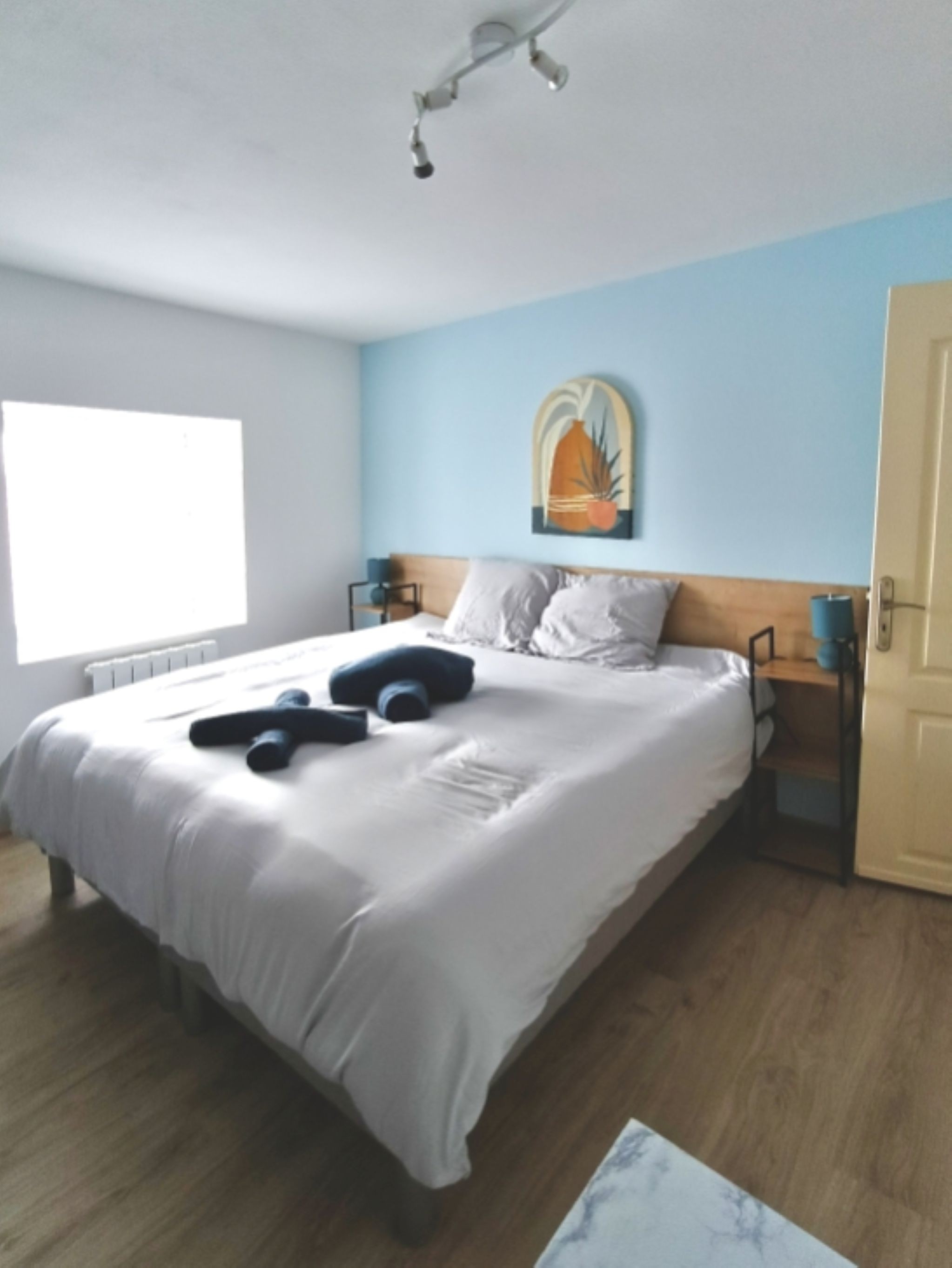 Room for 2 with 2 beds of 80 cm next to each other in the O Scope gite next to Futuroscope