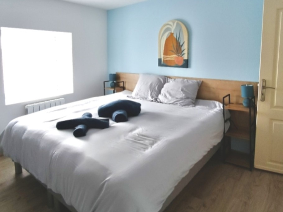 Room for 2 with 2 beds of 80 cm next to each other in the O Scope gite next to Futuroscope