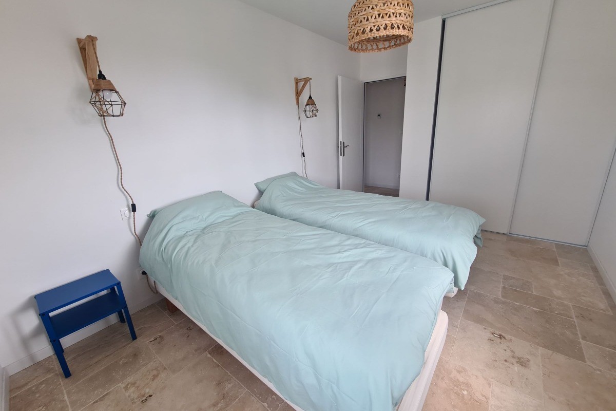 Maison de vacances "La Clairière" avec un jardinet et un garage pour 6 personnes, à St Trojan Les Bains, sur l'ile d'Oléron, en Charente maritime.