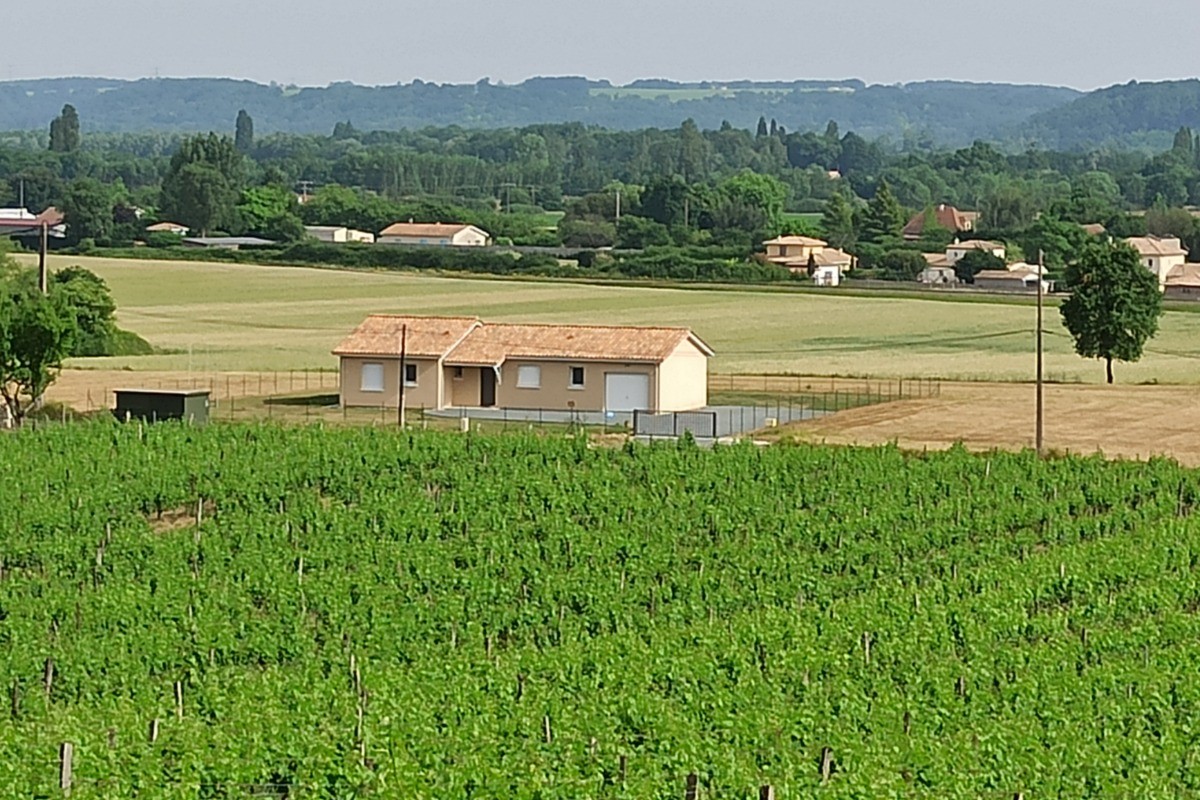 Vue sur le gîte
