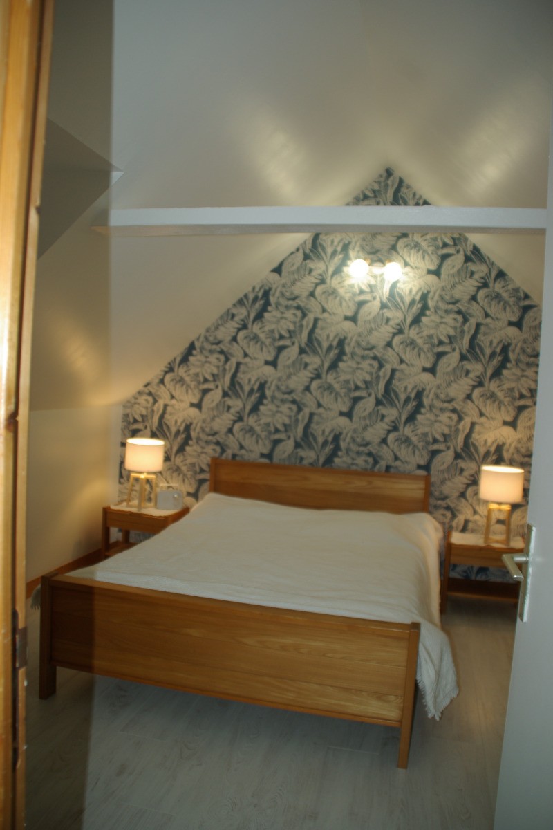 Maison, location Clévacances Bourbriac (Côtes d'Armor, Bretagne) -Chambre lit double