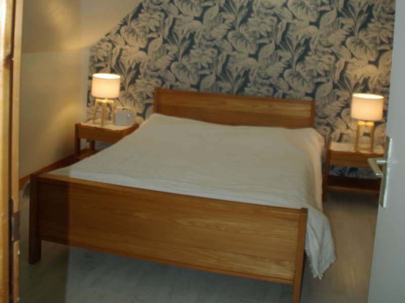Maison, location Clévacances Bourbriac (Côtes d'Armor, Bretagne) -Chambre lit double
