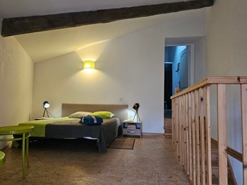 Gîte le Héron Bleu - Albi dans le Tarn en Occitanie - chambre en mezzanine
