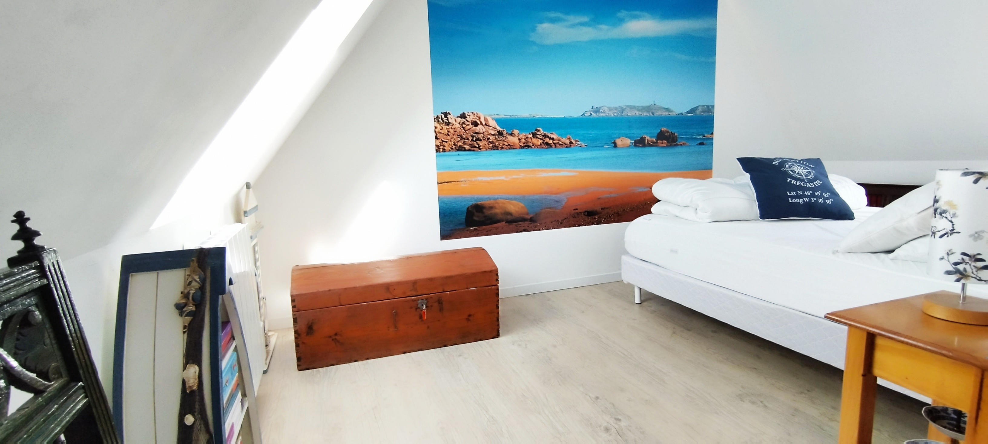 chambre avec paysage plage ile Renote