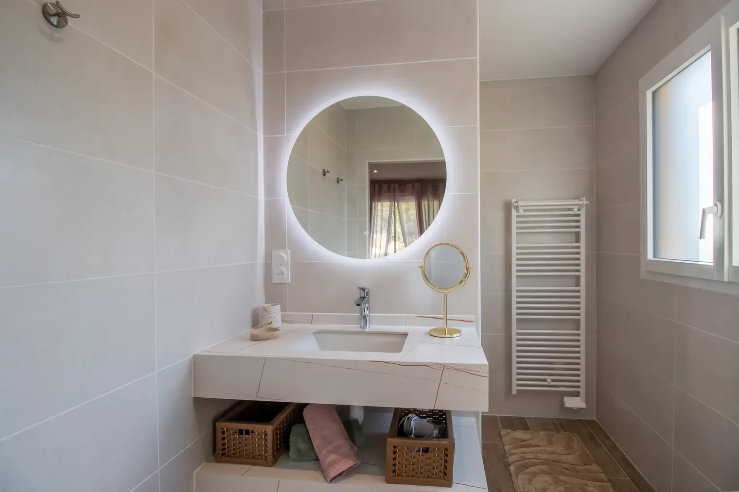 Salle de bains du gîte Pic Epeiche