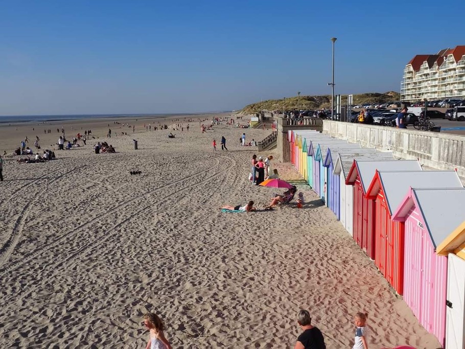 La plage et ses cabines
